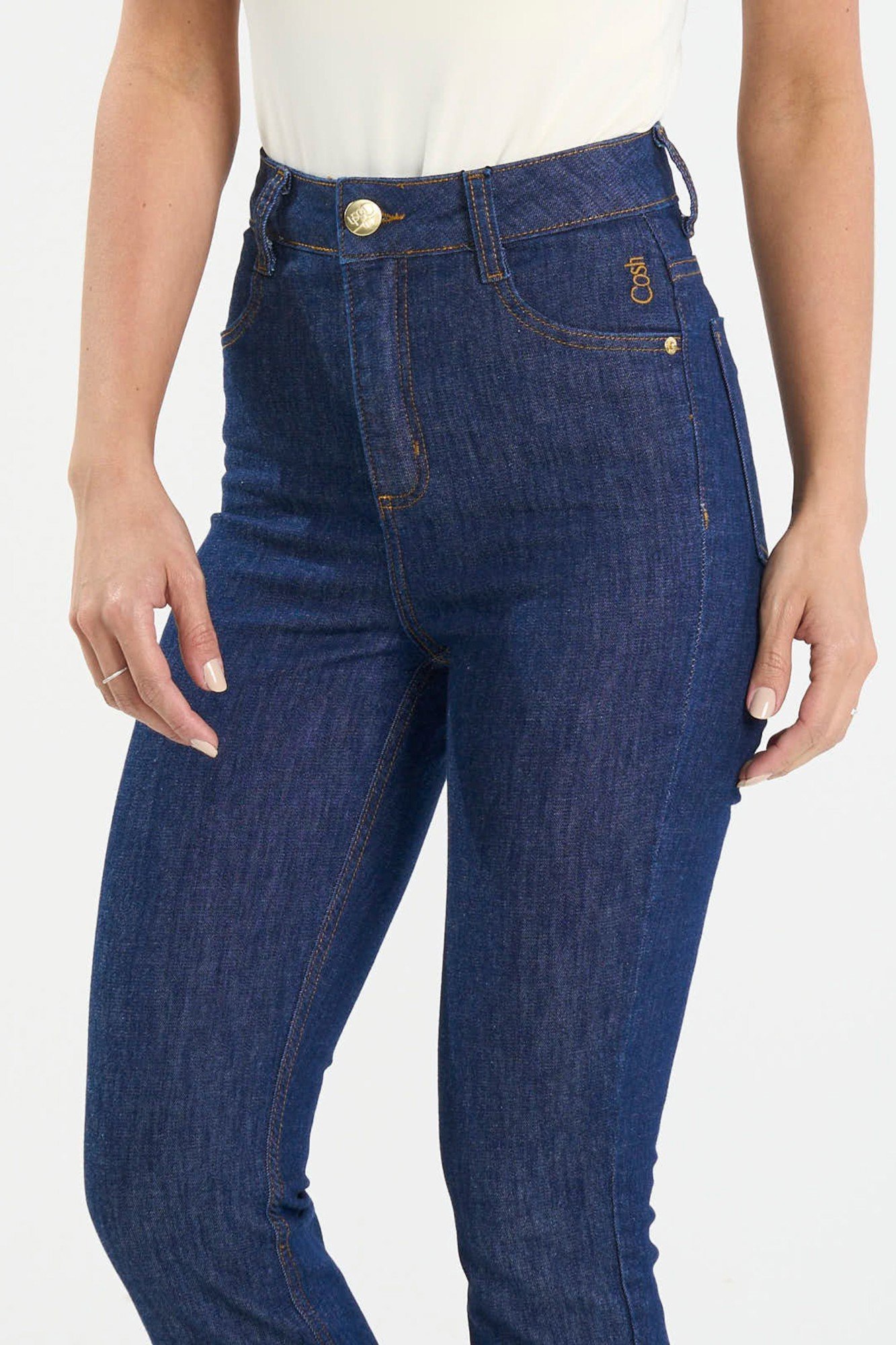 CALÇA FLARE FEMININA PARA MULHERES ALTAS JEANS DANDY