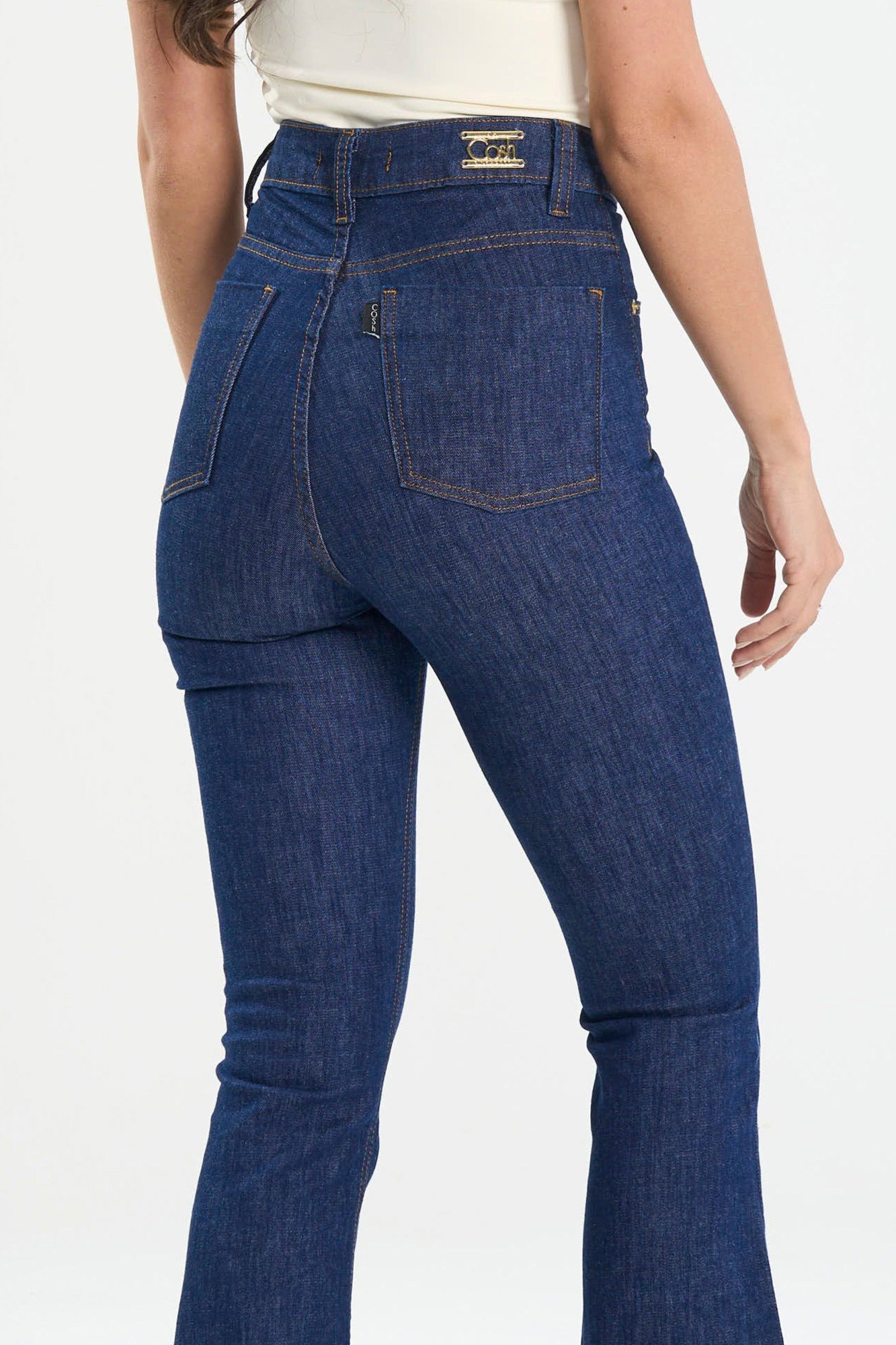 CALÇA FLARE FEMININA PARA MULHERES ALTAS JEANS DANDY