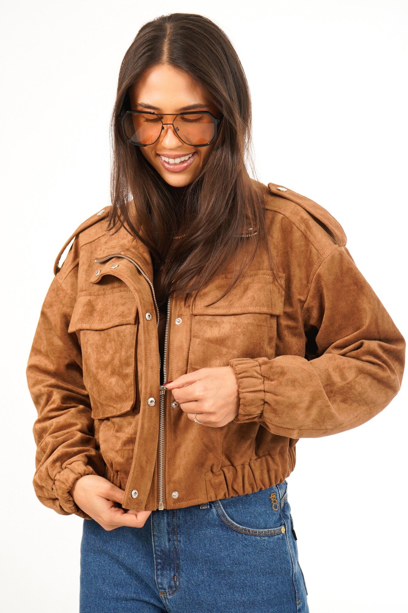 JAQUETA SANDRA SUEDE -