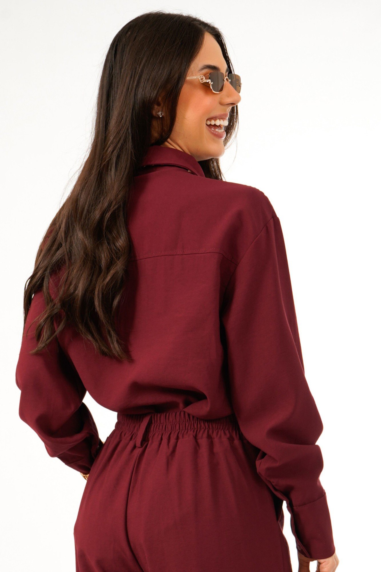 CAMISA CHLOE BOTÕES ALFAIATARIA -