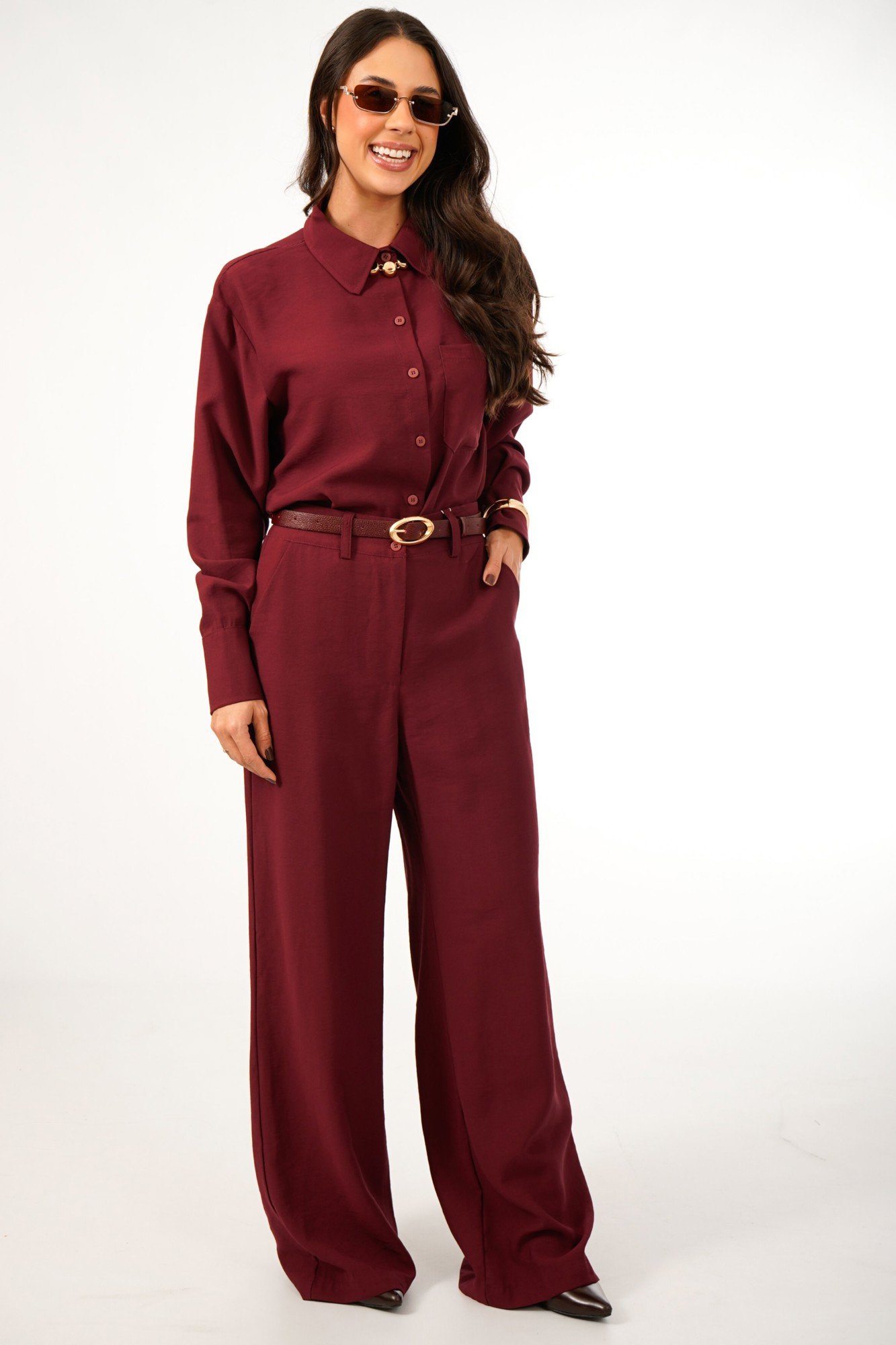 CAMISA CHLOE BOTÕES ALFAIATARIA -