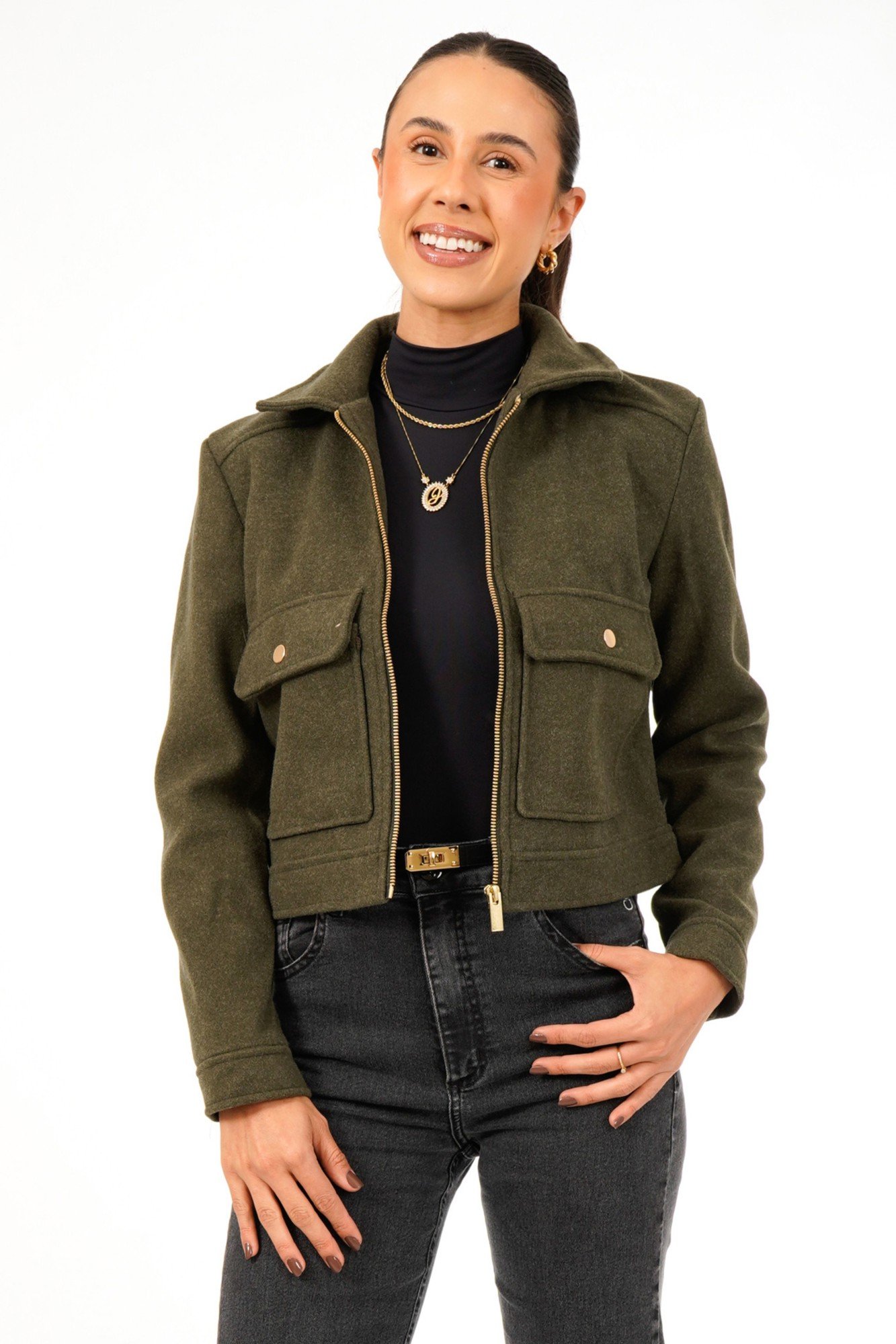 CASACO CROPPED ISADORA LÃ BATIDA